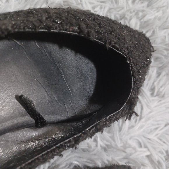 Zara Black Two-Toned Shimmery Pointed Flats Women's Size US 6.5, EU 37 - Picture 8 of 14
